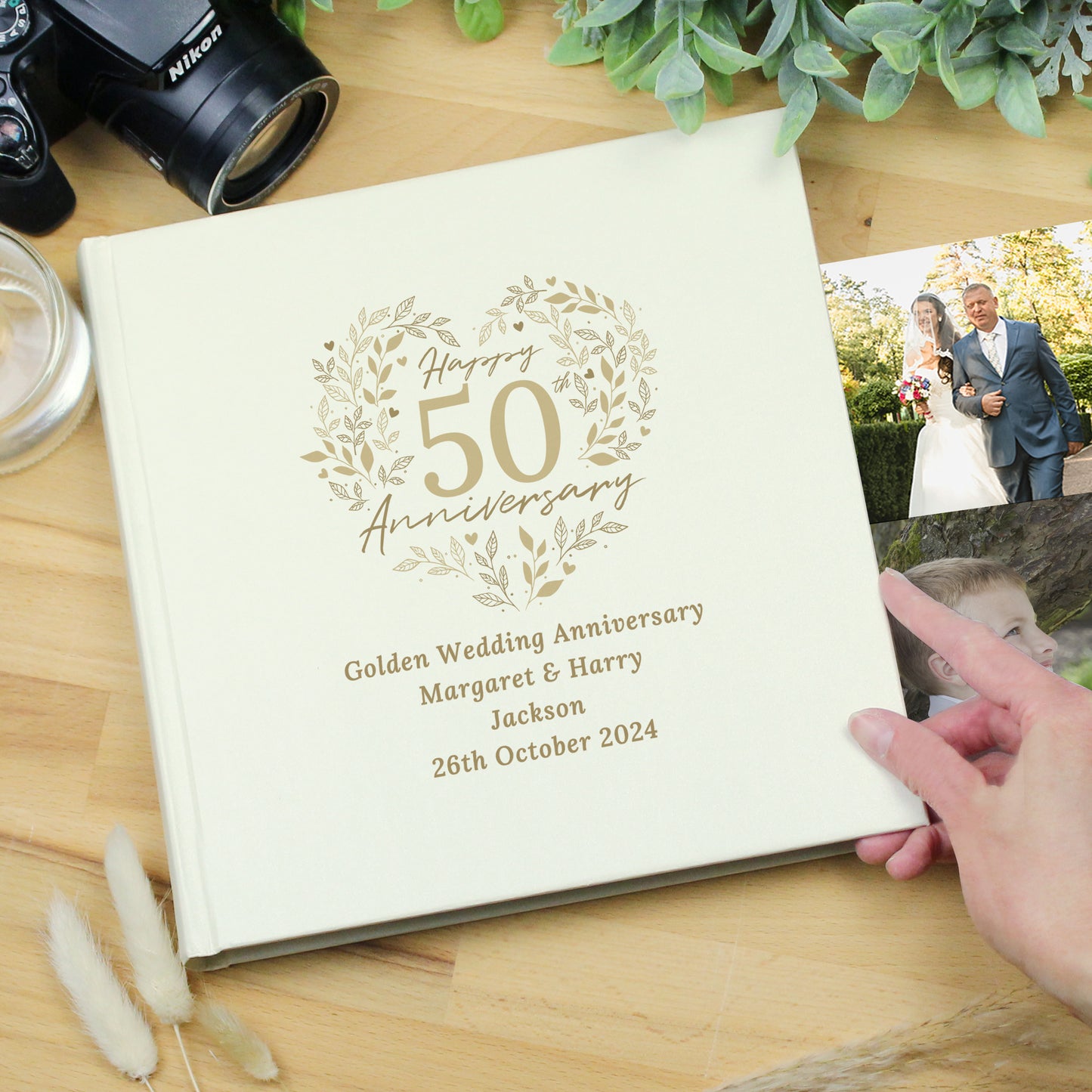 Personalised 50th Golden Wedding Anniversary Photo Album