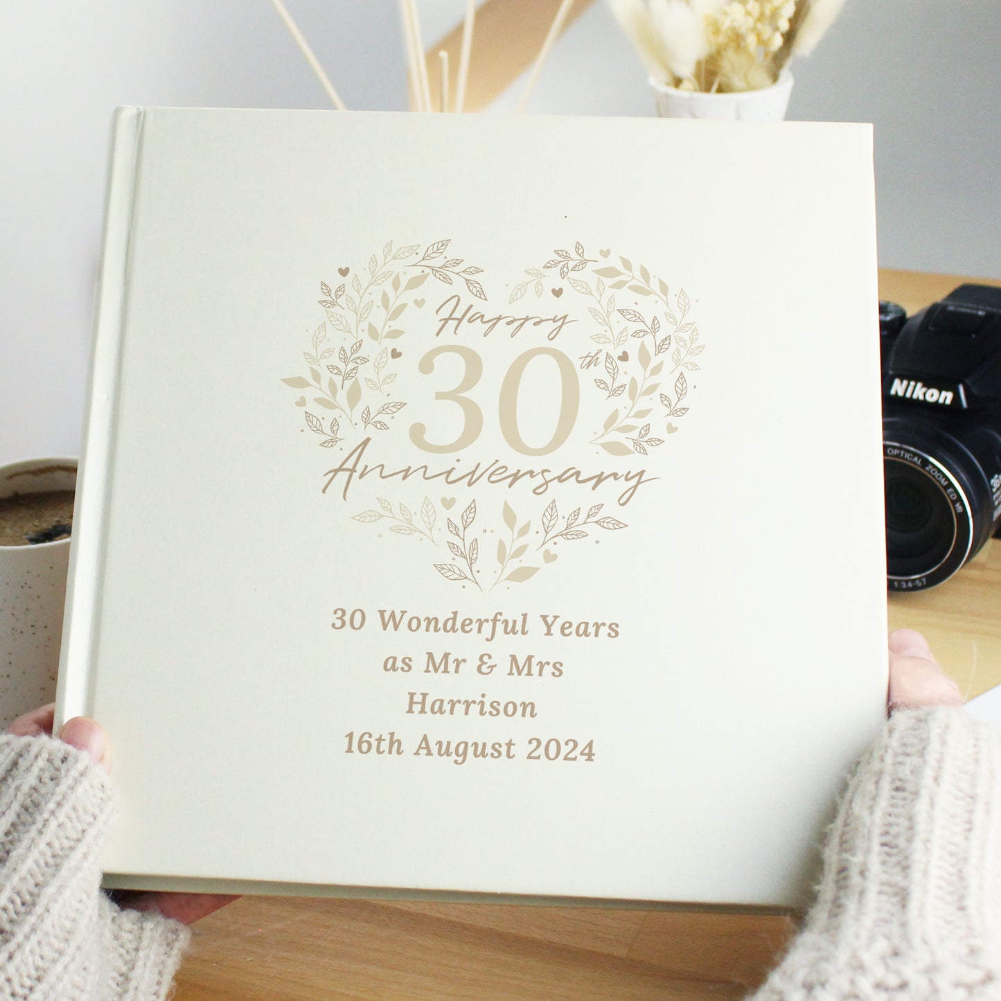 Personalised 30th Pearl Wedding Anniversary Photo Album