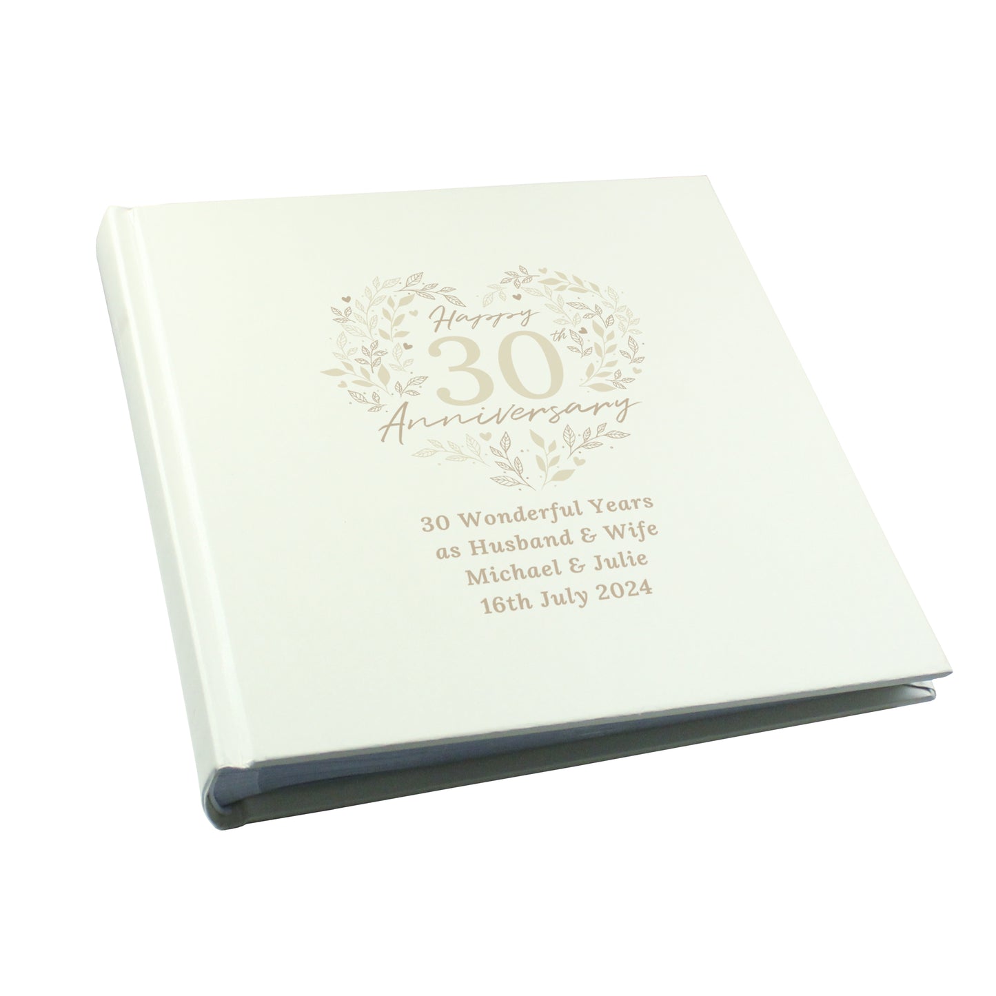 Personalised 30th Pearl Wedding Anniversary Photo Album