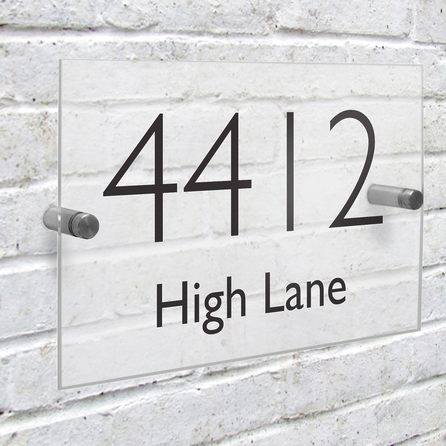 Personalised Modern Acrylic House Sign