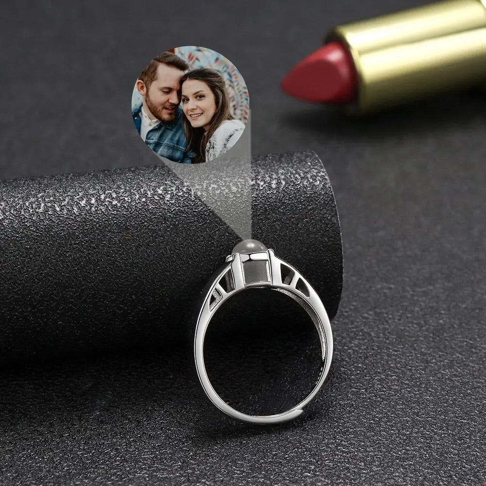 Custom Eternal Love Hidden Photo Ring