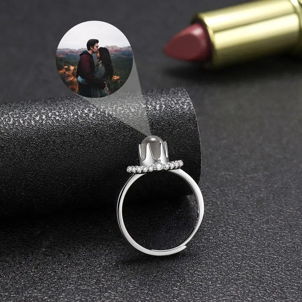 Custom Eternal Love Hidden Photo Ring