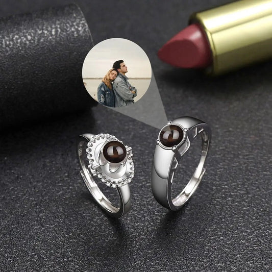 Custom Eternal Love Hidden Photo Ring