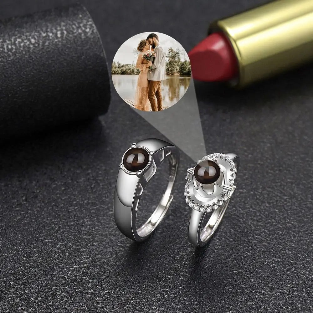 Custom Eternal Love Hidden Photo Ring