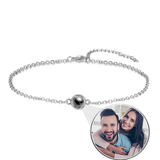 Custom Photo Projection Dainty Bracelet