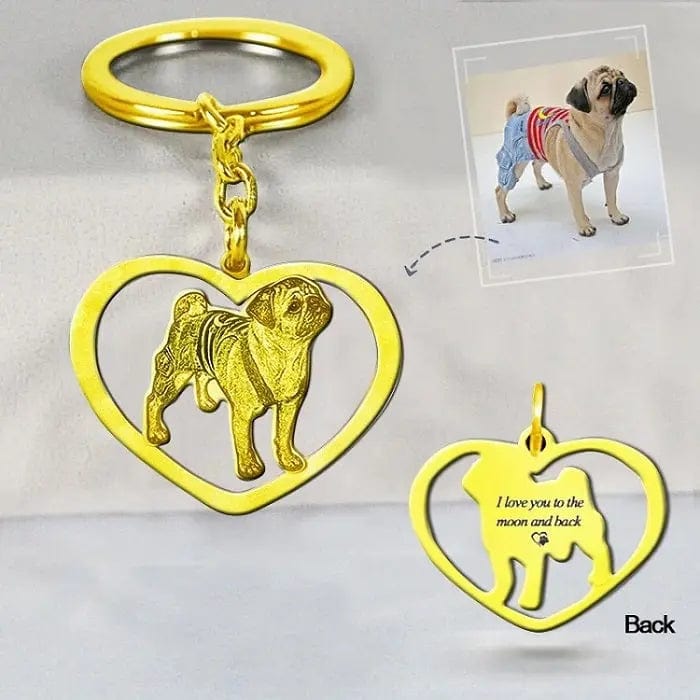 Engraved Necklace & Keyring - Add Your Photo