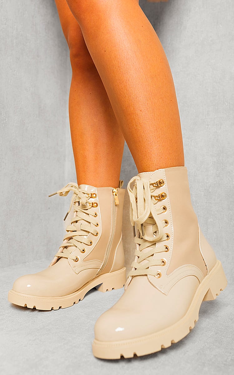 Platform Lace Up Chunky Boots-0