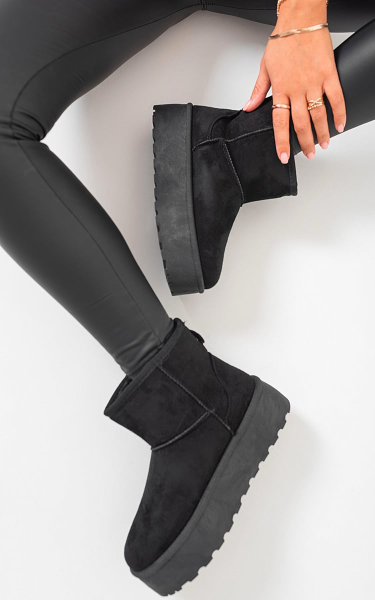 Thick Heel Platform Boots-0