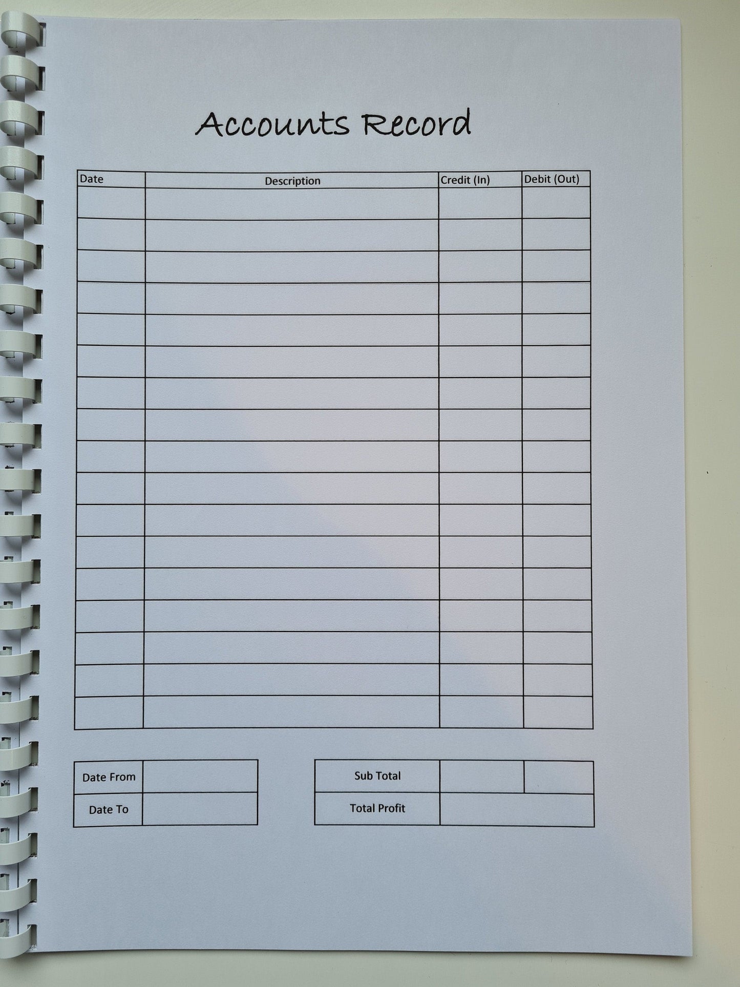 Personalised business accounts and order books, logo accounts book, small business tracker, custom accounts book, custom order book