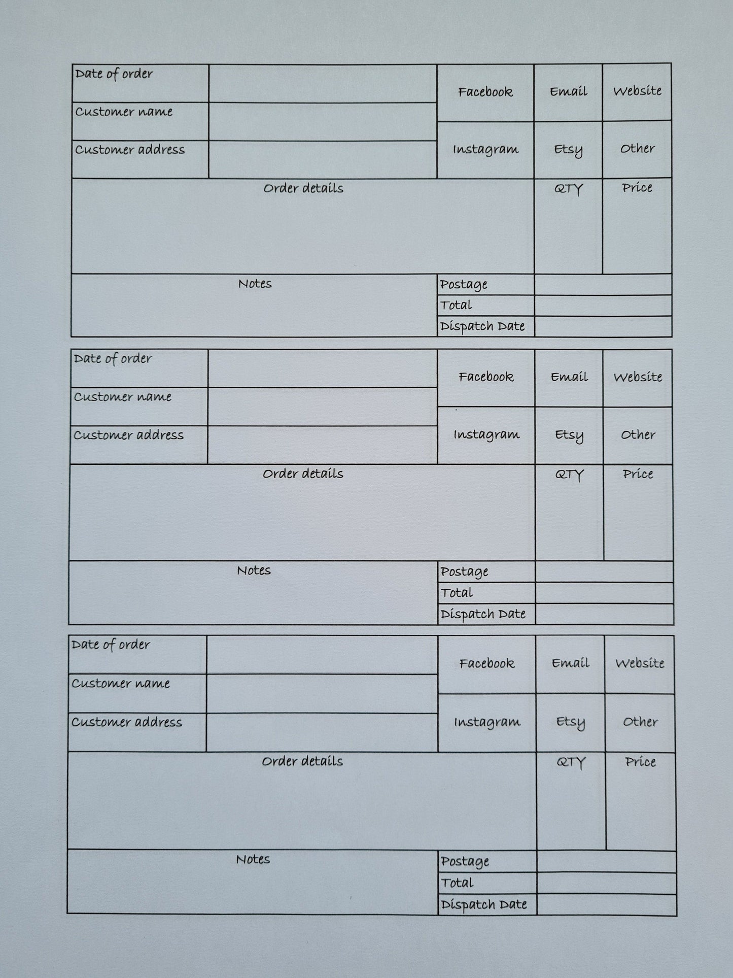 Personalised business accounts and order books, logo accounts book, small business tracker, custom accounts book, custom order book