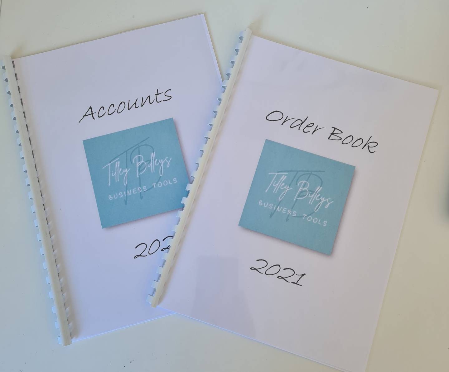 Personalised business accounts and order books, logo accounts book, small business tracker, custom accounts book, custom order book