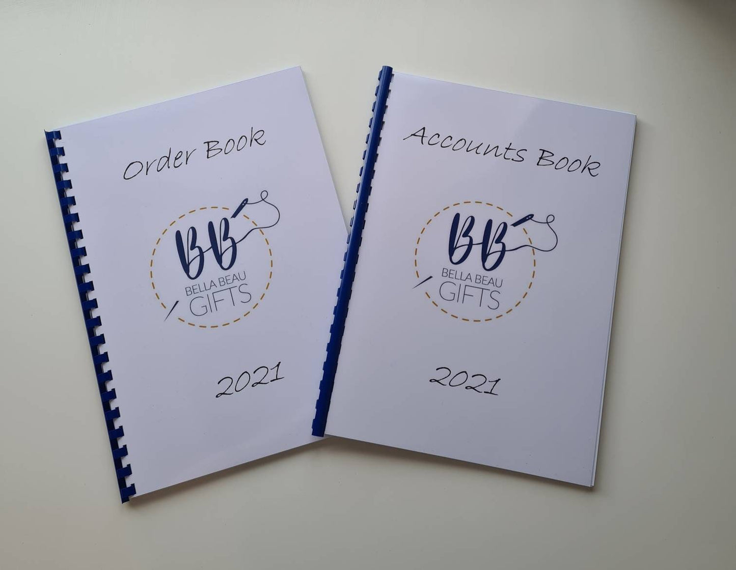 Personalised business accounts and order books, logo accounts book, small business tracker, custom accounts book, custom order book