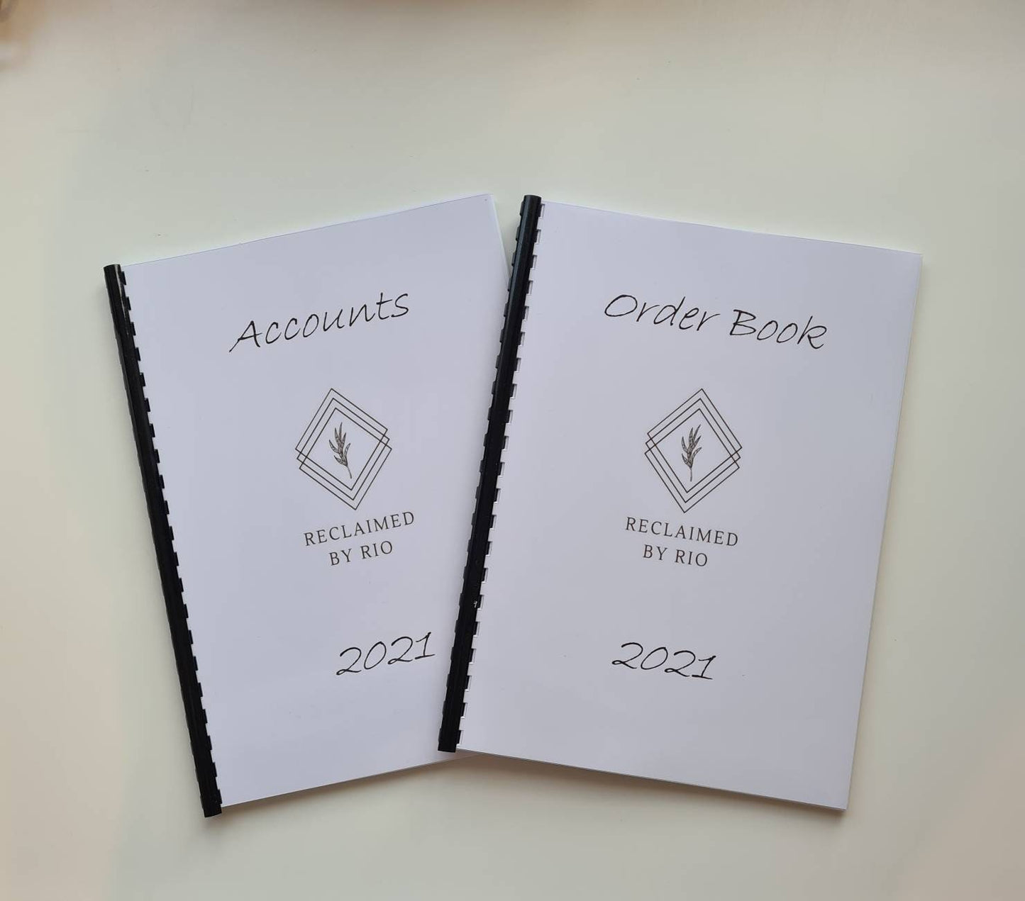 Personalised business accounts and order books, logo accounts book, small business tracker, custom accounts book, custom order book