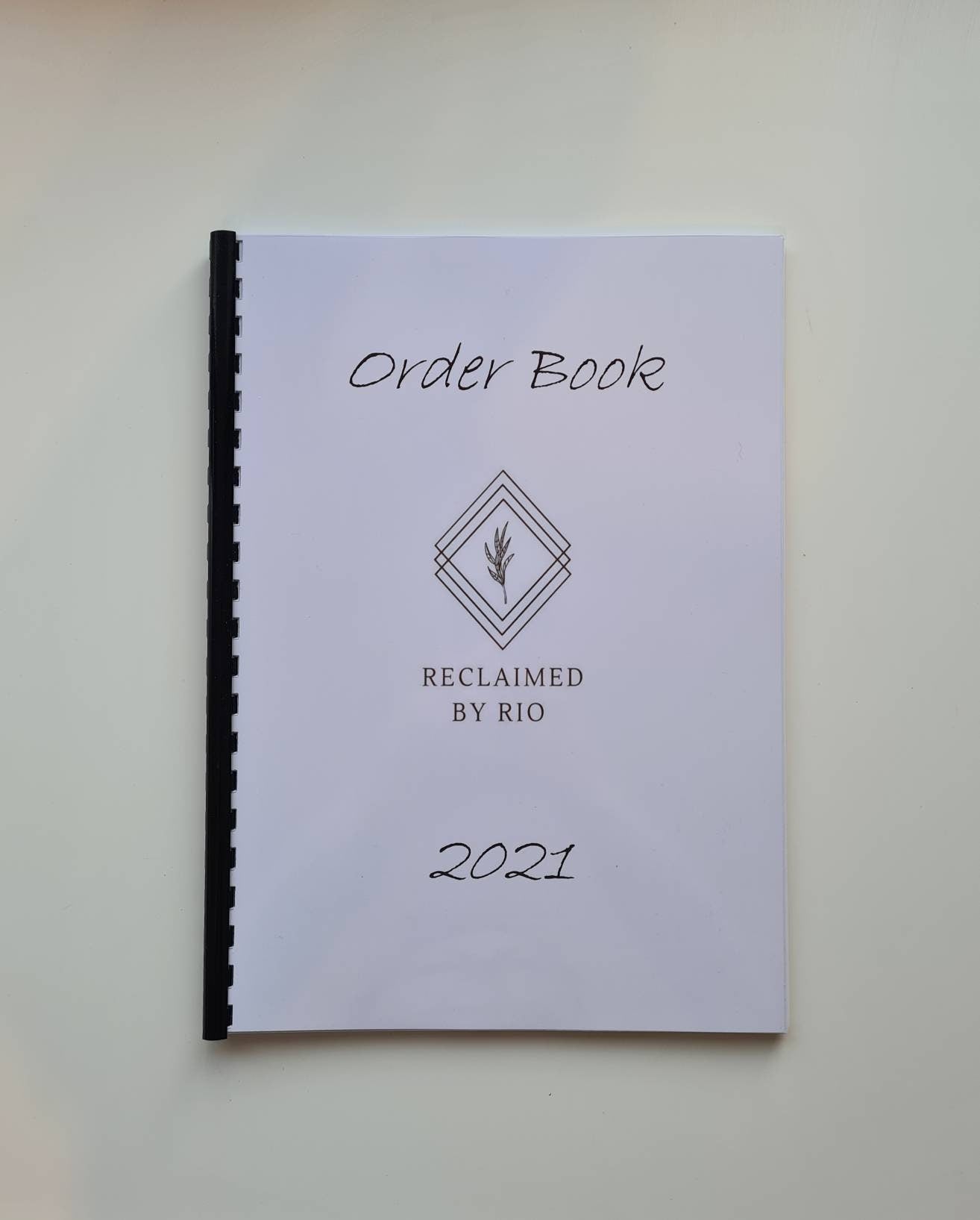 Personalised business order book, logo order book, small business tracker, custom order book, 2022