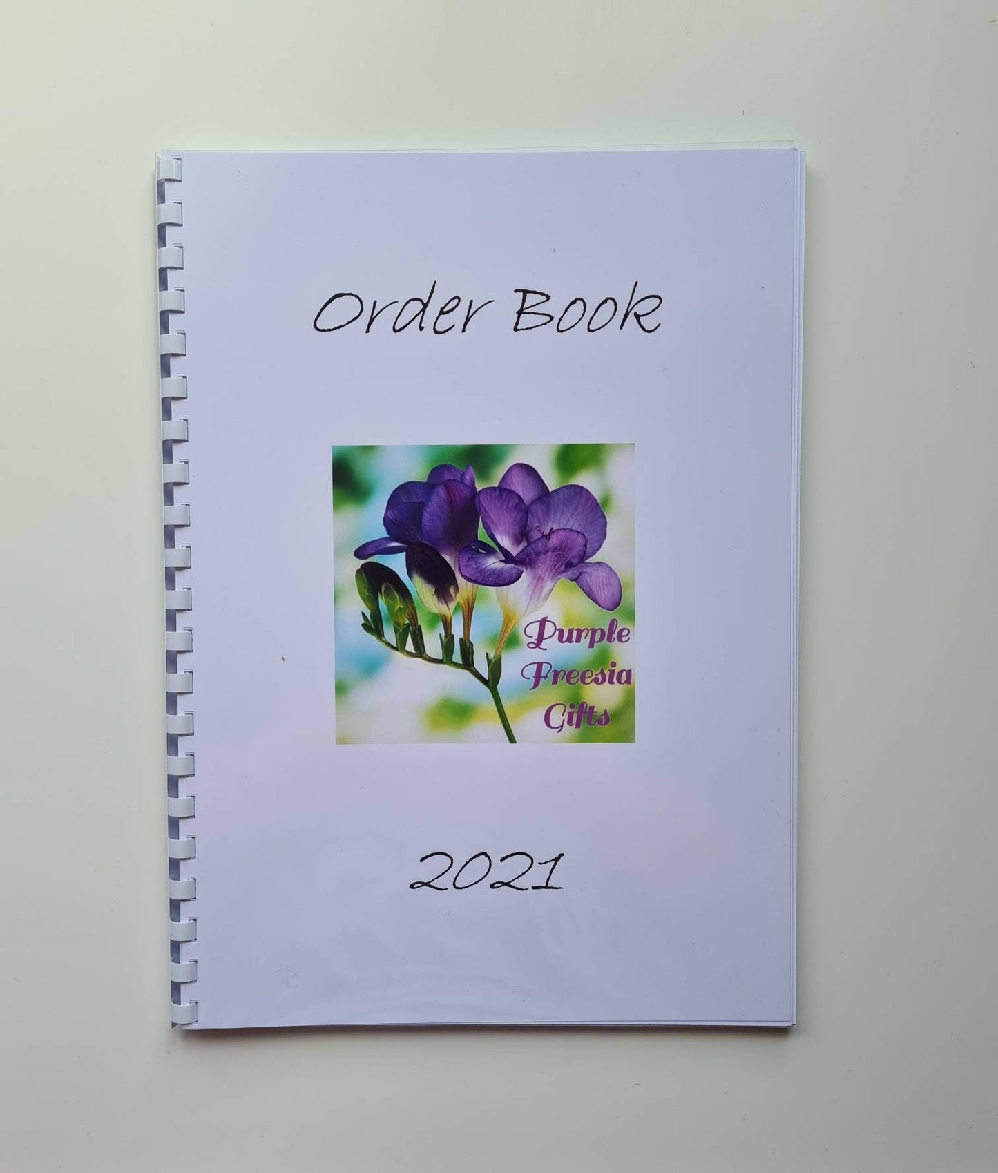 Personalised business order book, logo order book, small business tracker, custom order book, 2022