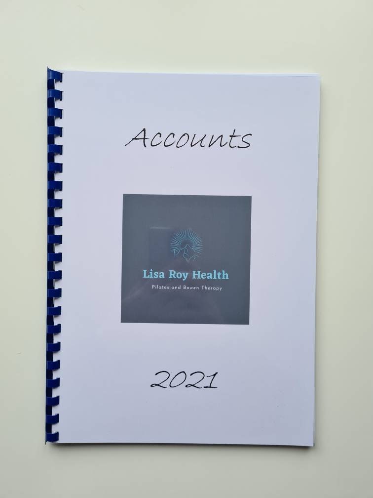 Personalised business accounts book, logo accounts book, small business tracker, custom accounts book,  small business stationery,