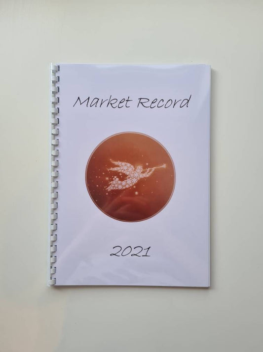 Personalised market record book, logo order book, small business tracker, custom order book, track your markets,