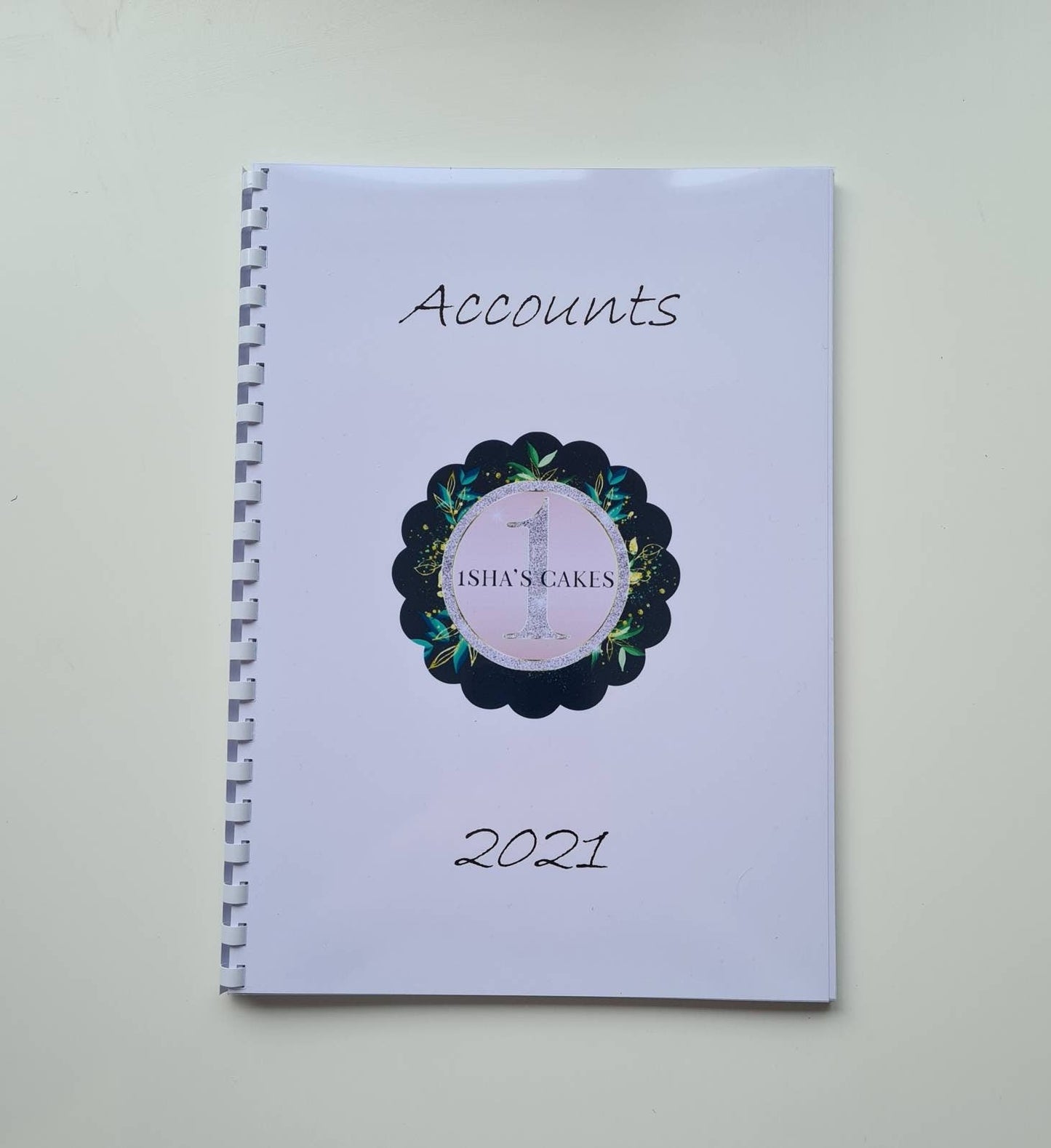 Personalised business accounts book, logo accounts book, small business tracker, custom accounts book,  small business stationery,