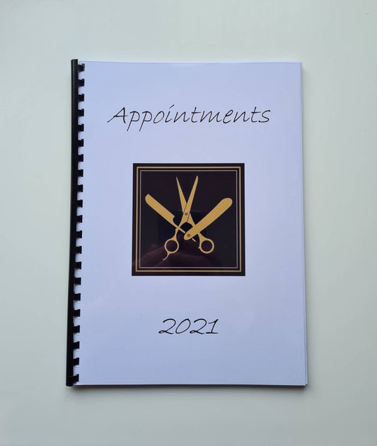 Personalised business appointment book, logo appointment book, small business tracker, custom appointment book,