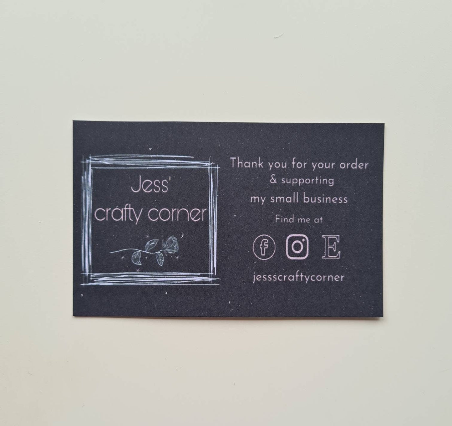 Personalised matt business cards, small business tools, handmade cards, own logo, custom made cards, card printing, business stationery