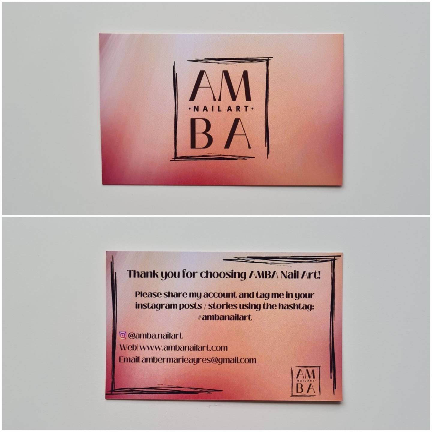 Personalised gloss business cards, small business tools, handmade cards, own logo, custom made cards, card printing, business stationery