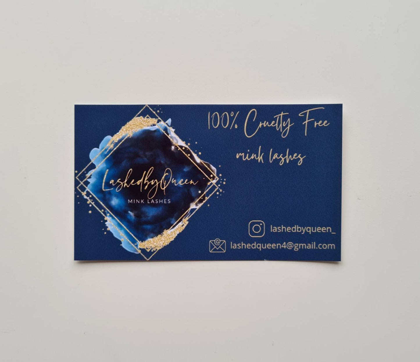 Personalised gloss / matte business cards, business card design, handmade cards, own logo, business card, thank you, business card printing