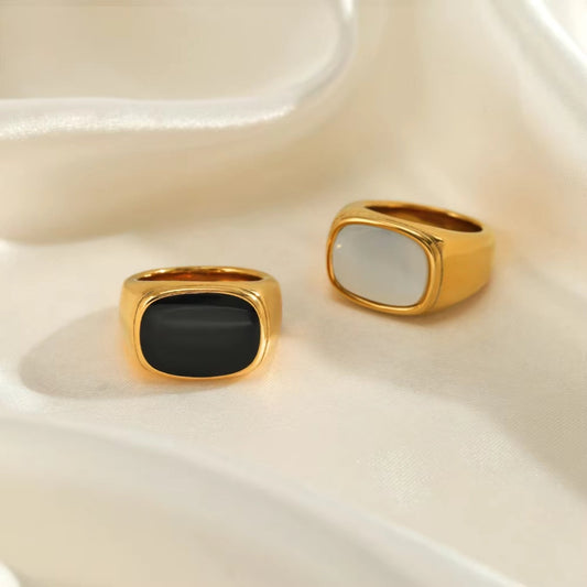 Onyx Signet Rings