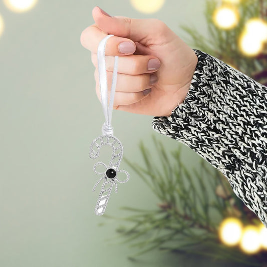 Personalized Christmas Candy Cane Photo Ornament