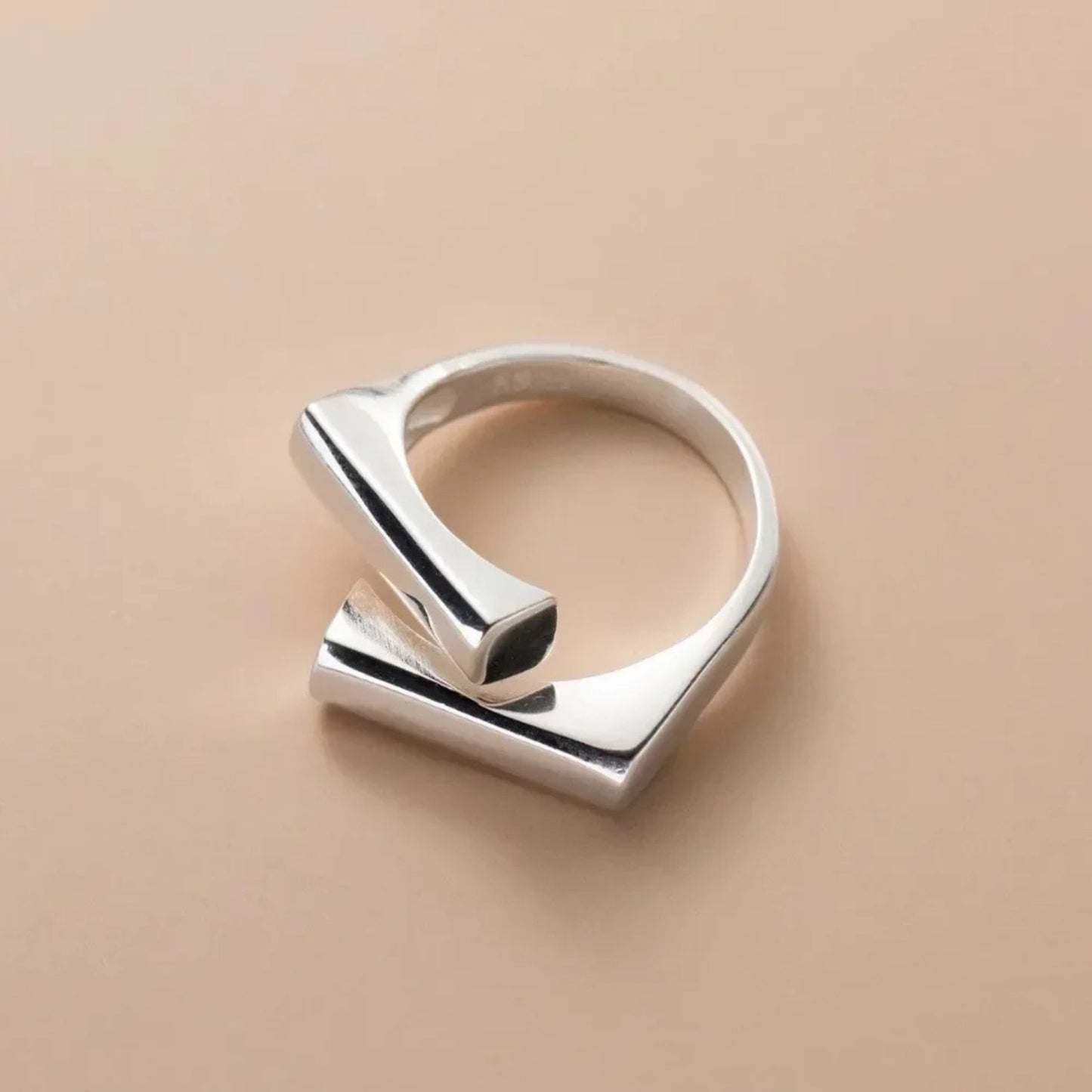 Sleek Square Open Ring