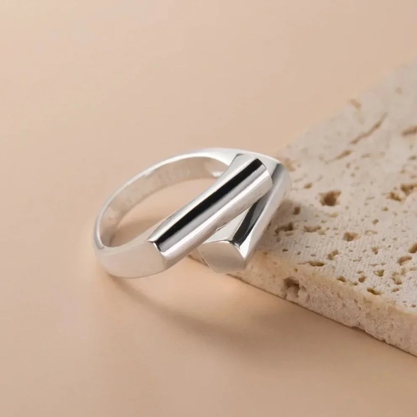 Sleek Square Open Ring