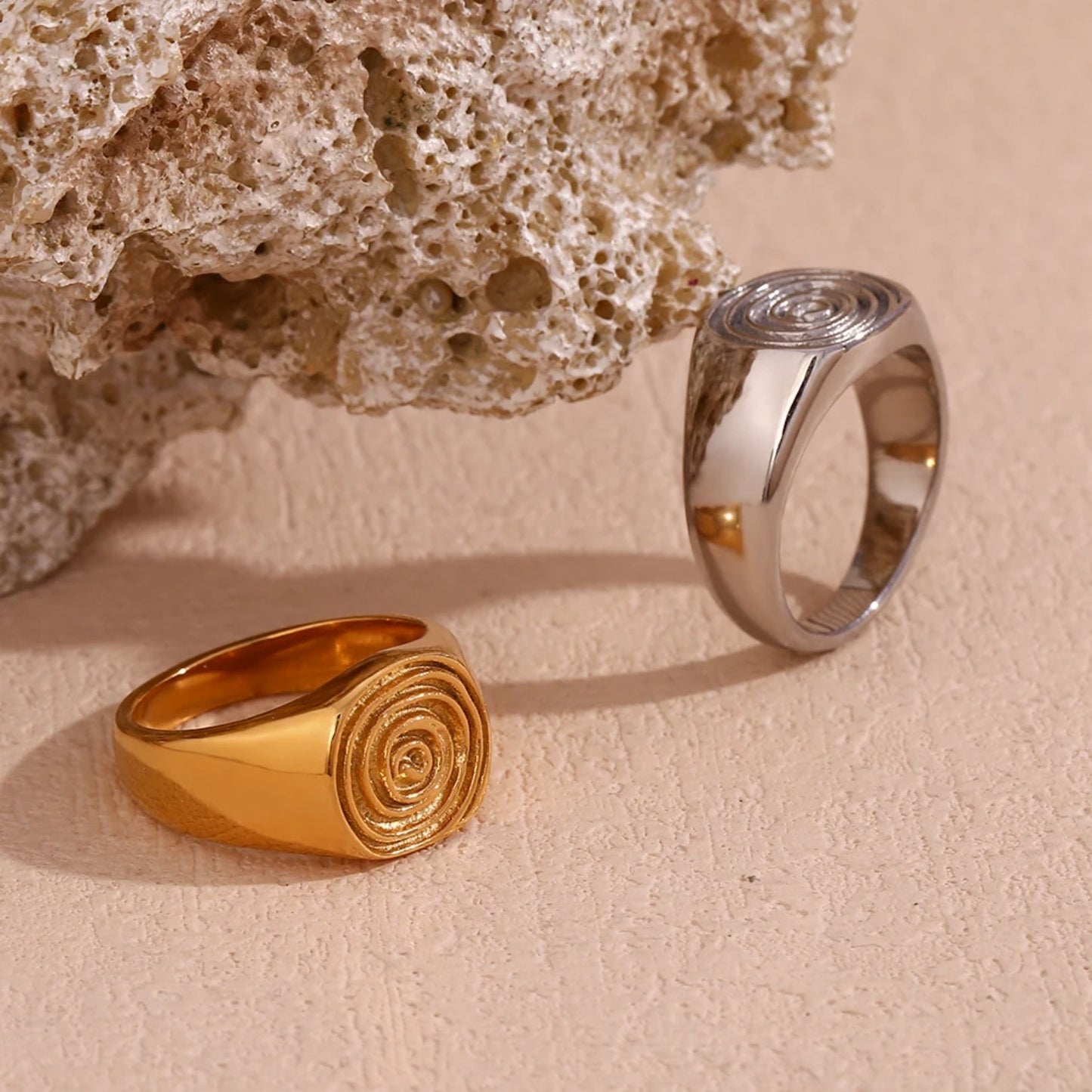 Spiral Signet Ring